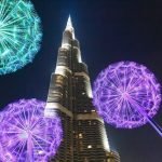 Burj Khalifa during Diwali time in Dubai