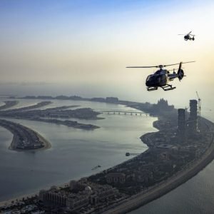 Helicopter ride over dubai