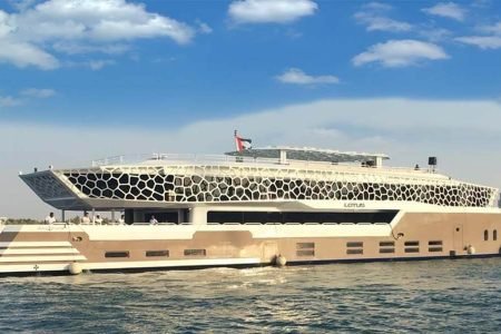 lotus mega yacht tour in dubai